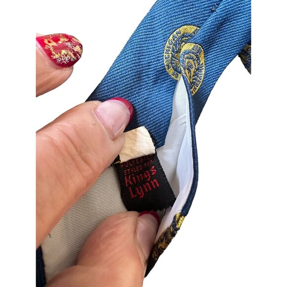 Vintage 70s University Of Michigan Wolverines Tie Men’s Necktie - Picture 5 of 5